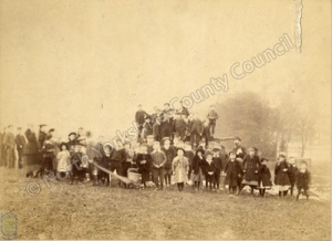 Harrogate: Jubilee bonfire on Prospect Stray, 1887